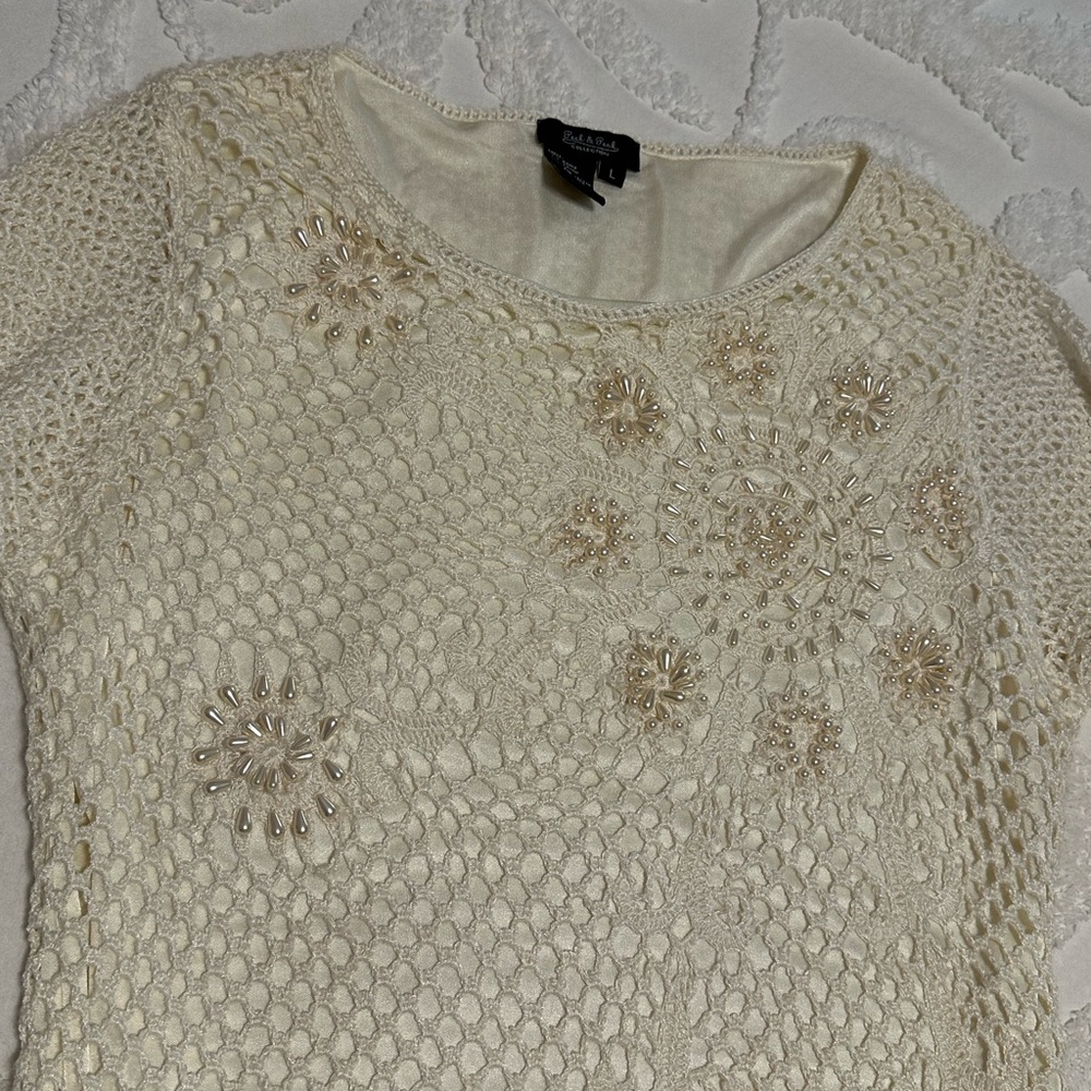 Peck & Peck Cream Top - Picture 5 of 8